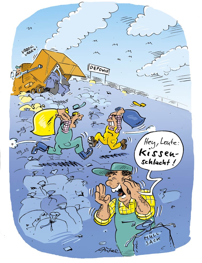 Cartoon: Arbeitspause 1