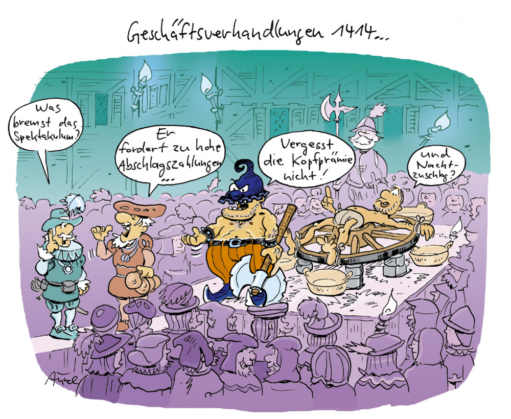Cartoon: Schlag Mitternacht 1