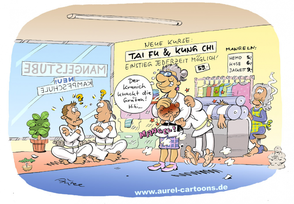 Cartoon: Nebenerwerbs-Dojo 1