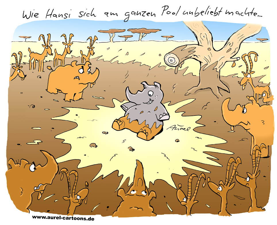 Cartoon: Arschbombe 1