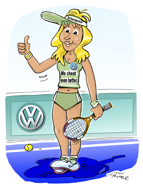 Cartoon: Der neue Hauptsponsor 1