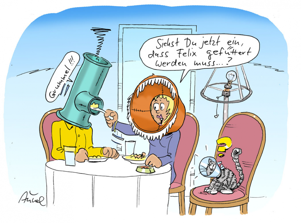 Cartoon: Lampenschirm 1
