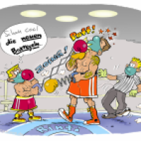 Auch im Sport wird aktuell auf mehr Distanz geachtet