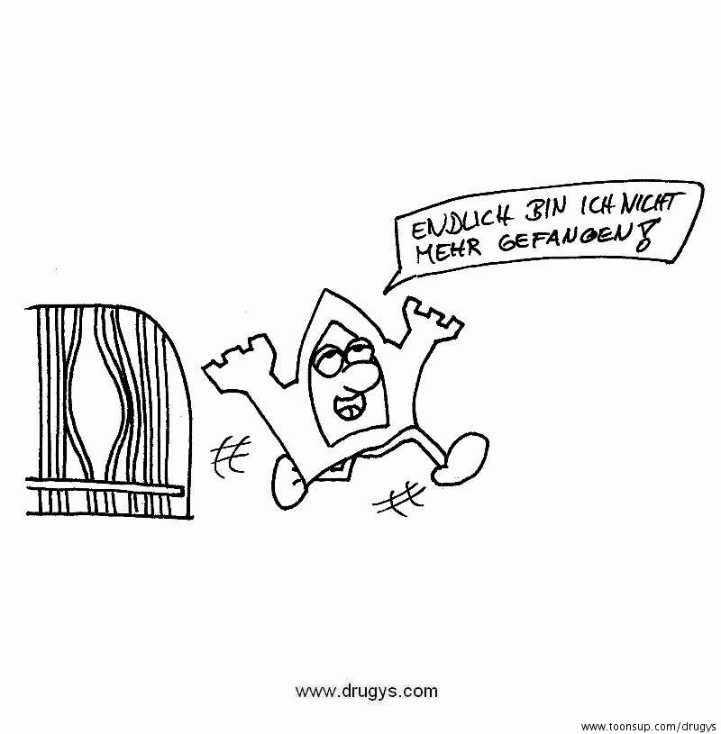 Cartoon: Freiburg - Frei-Burg 1