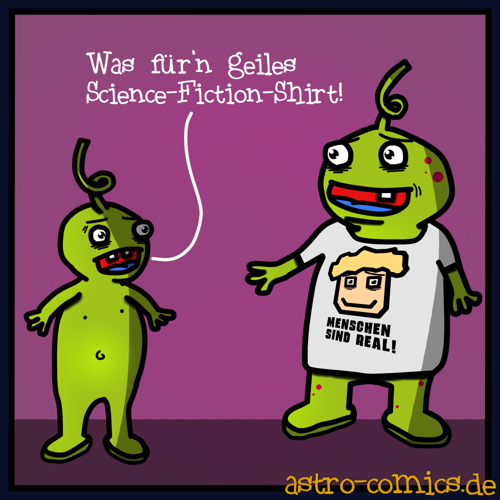 Cartoon: Science-Fiction-Fans 1