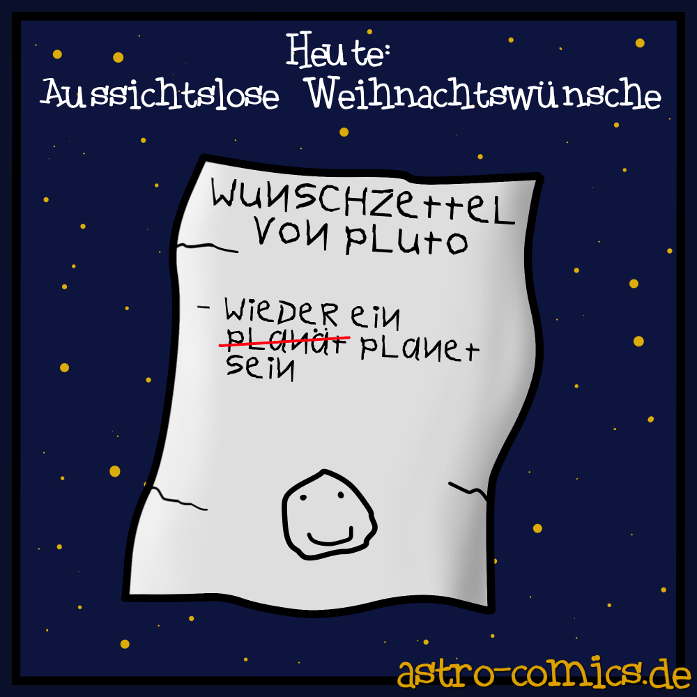 Cartoon: Wunschzettel von Pluto 1