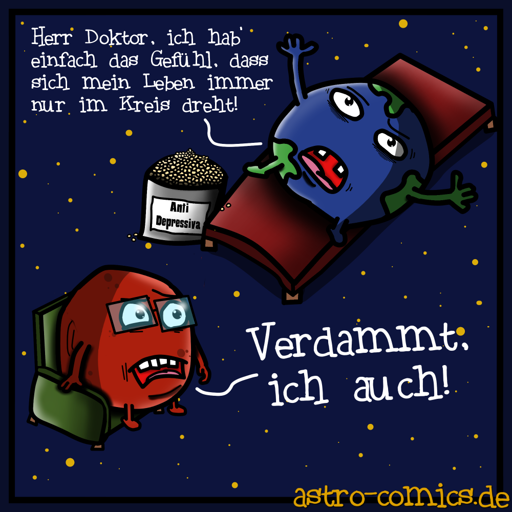 Cartoon: Planeten-Psychiater 1