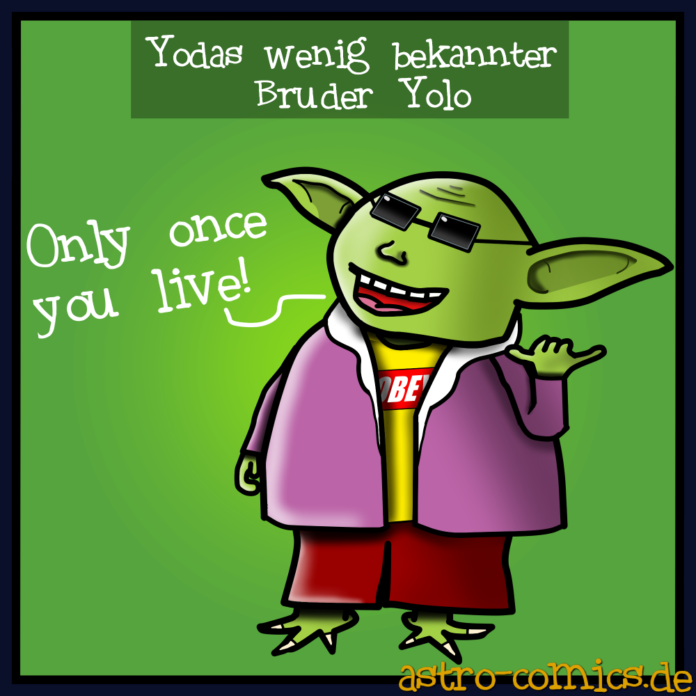 Cartoon: Yoda und Yolo 1