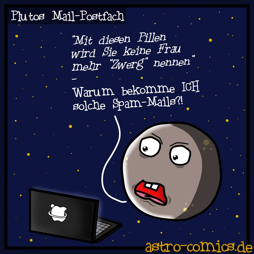 Cartoon: Plutos Spam-Postfach 1