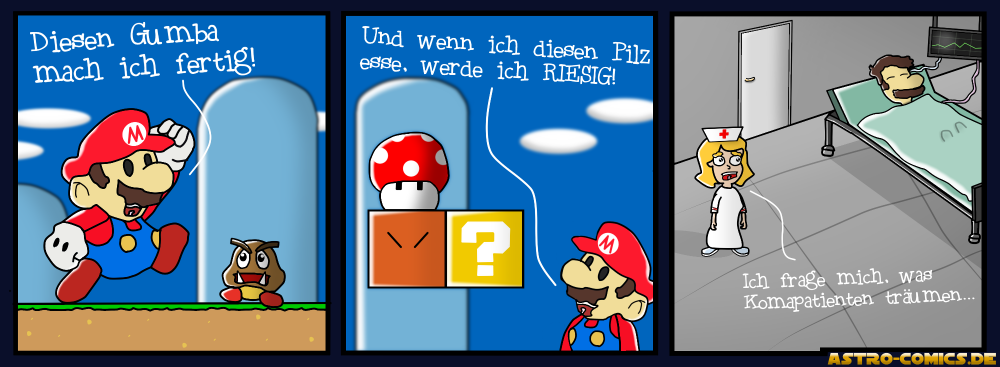 Comic: Mario im Koma 1