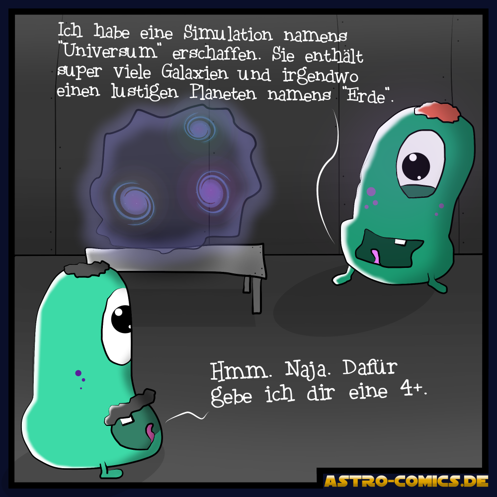 Cartoon: Alien-Schulprojekt 1