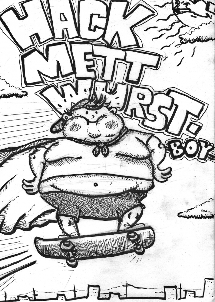 Cartoon: HackMettWurst-Boy Titelblatt 1