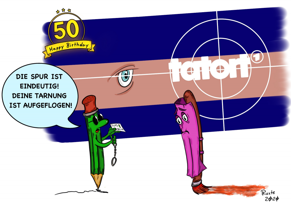Cartoon: Tatort Pinsel 1