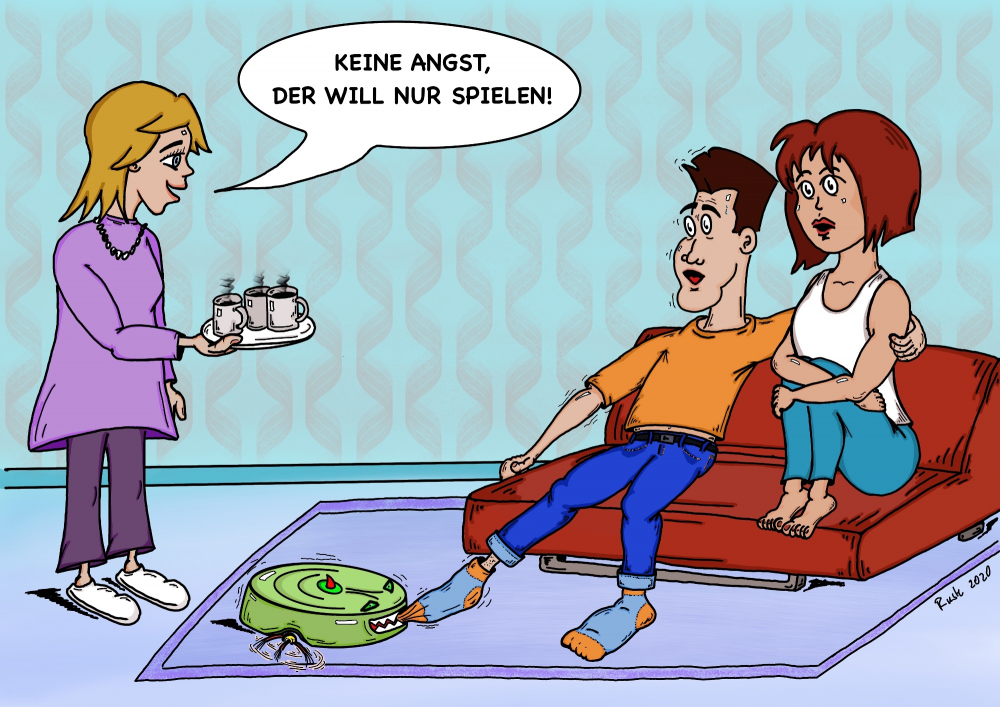 Cartoon: Knuddelige Haushaltsgeräte 1