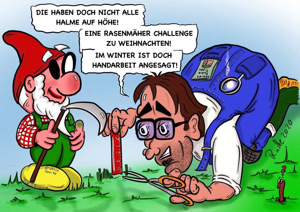 Cartoon: Der Rasenmäher kann mich mal! 1