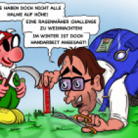 Der Rasenmäher kann mich mal!