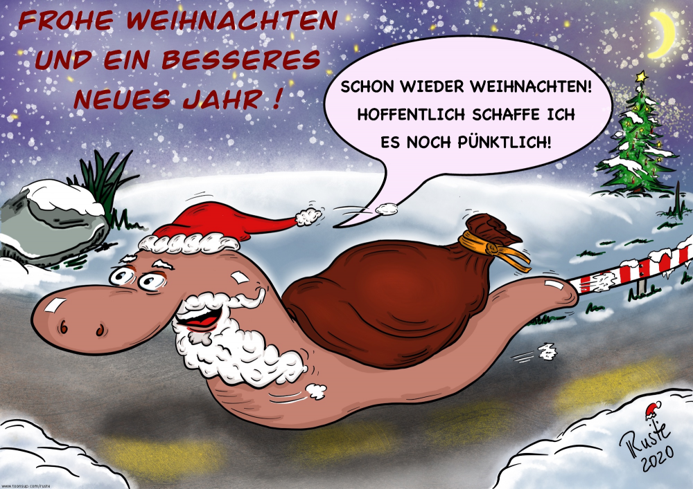 Cartoon: Entschleunigte Weihnachten 1