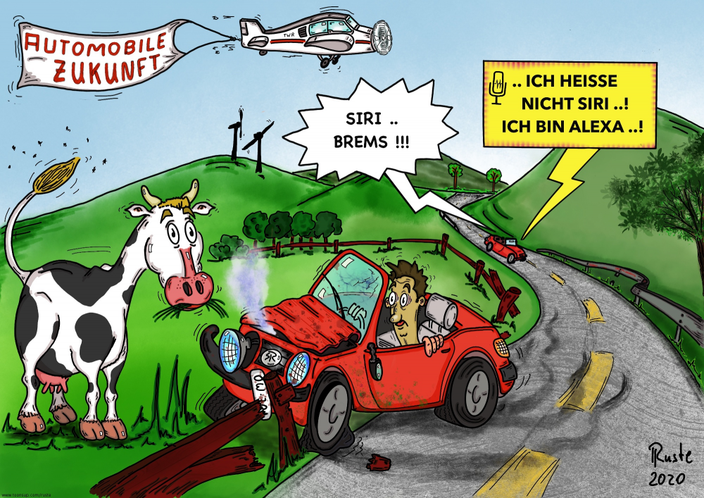 Cartoon: Automobile Zukunft 1