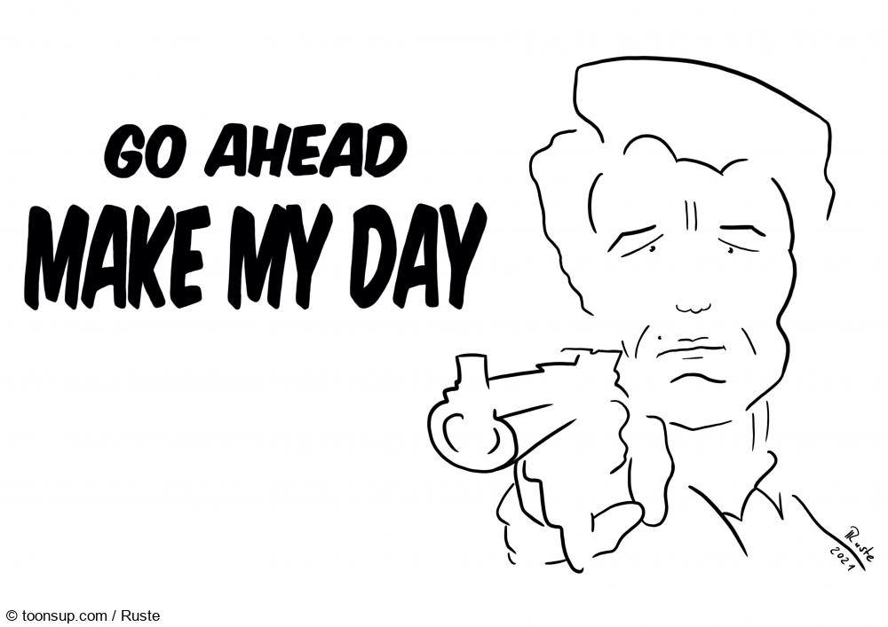 Caricature: Dirty Harry 1