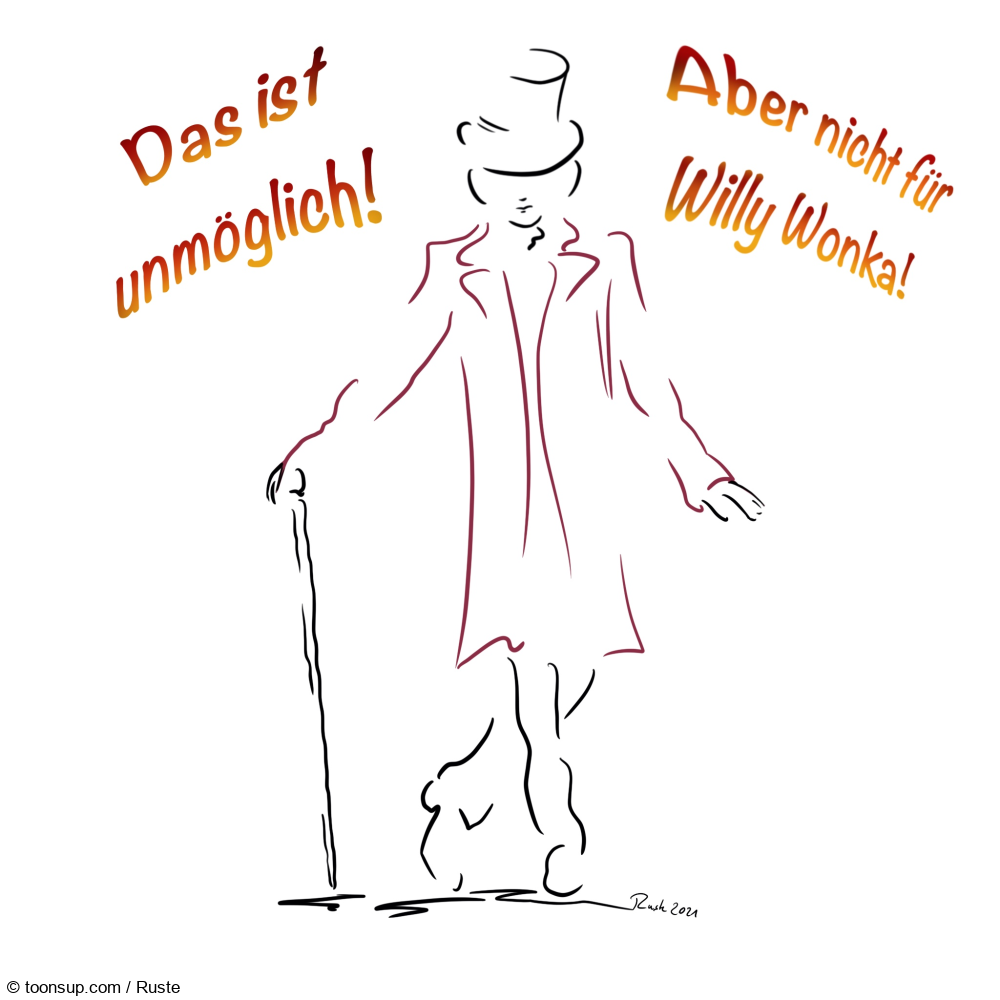 Karrikatur: Charlie und die Schokoladenfabrik 1