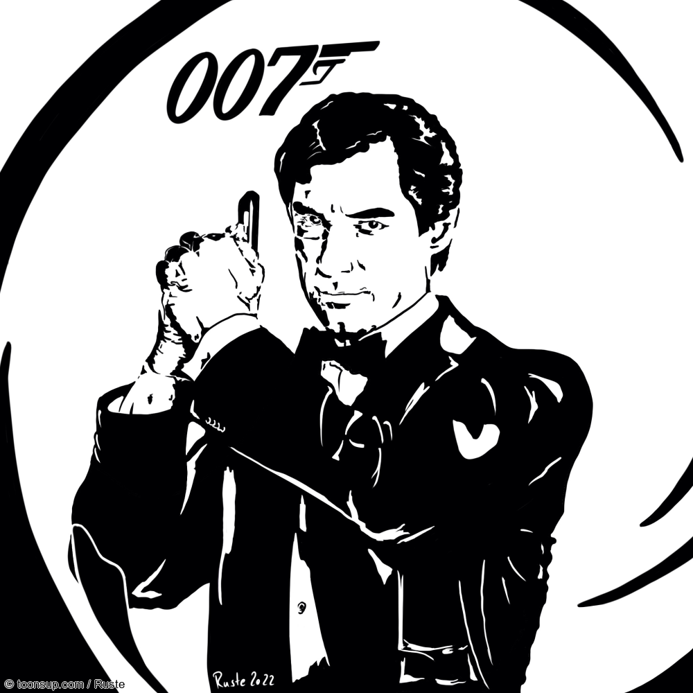 Illustration: James Bond - Timothy Dalton 1