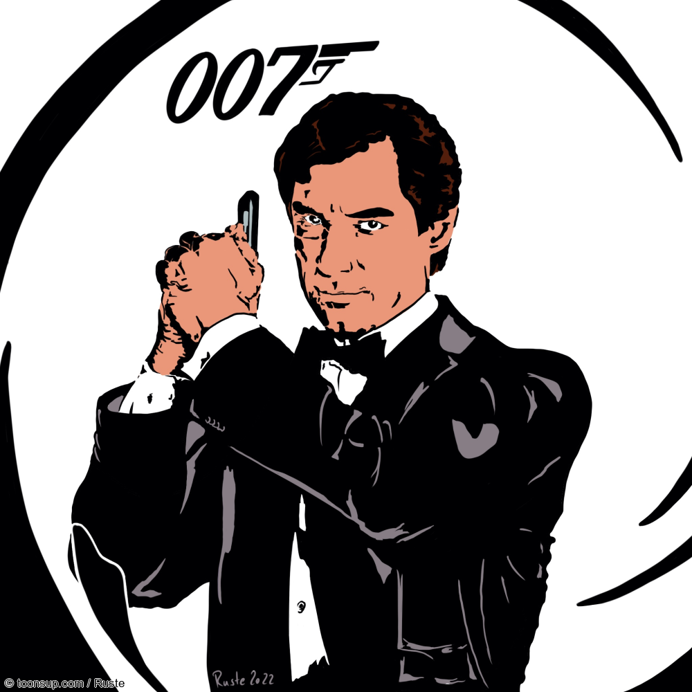 Illustration: James Bond - Timothy Dalton 3