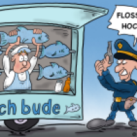 Flossen hoch