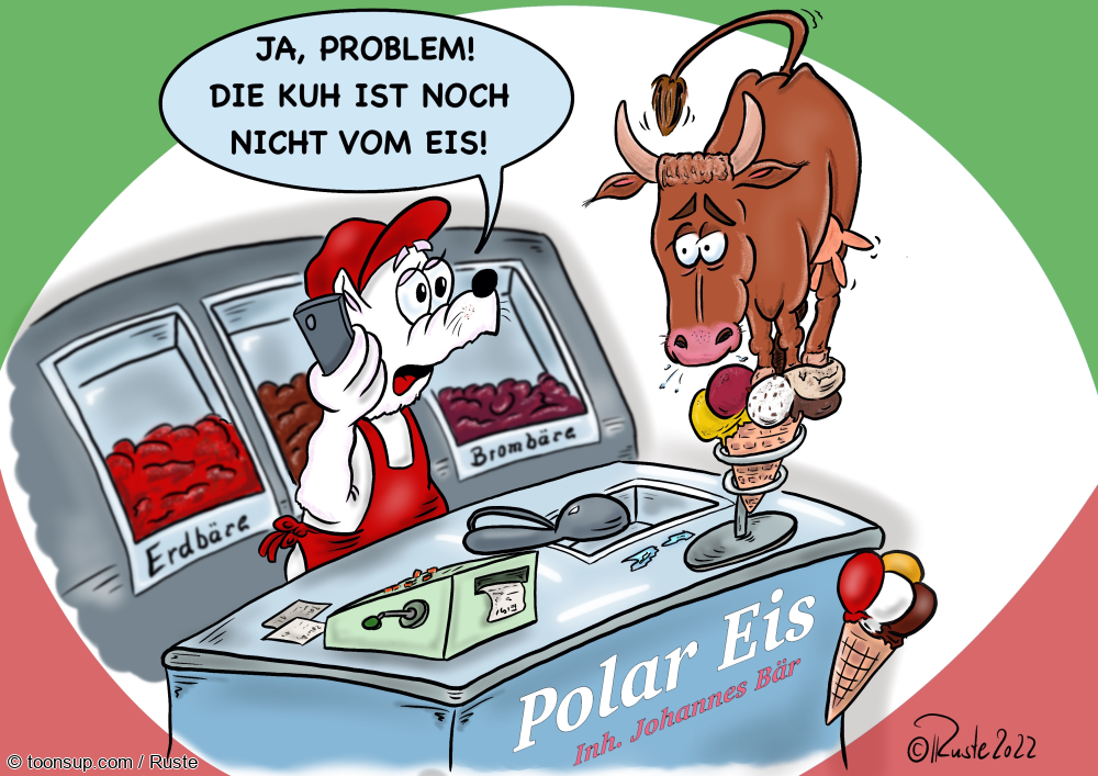 Cartoon: Milcheis 1