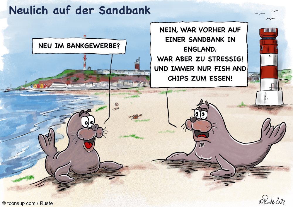 Cartoon: Auf der Bank 1