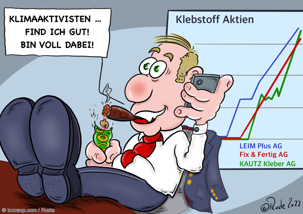 Cartoon: KlimaKleber 1