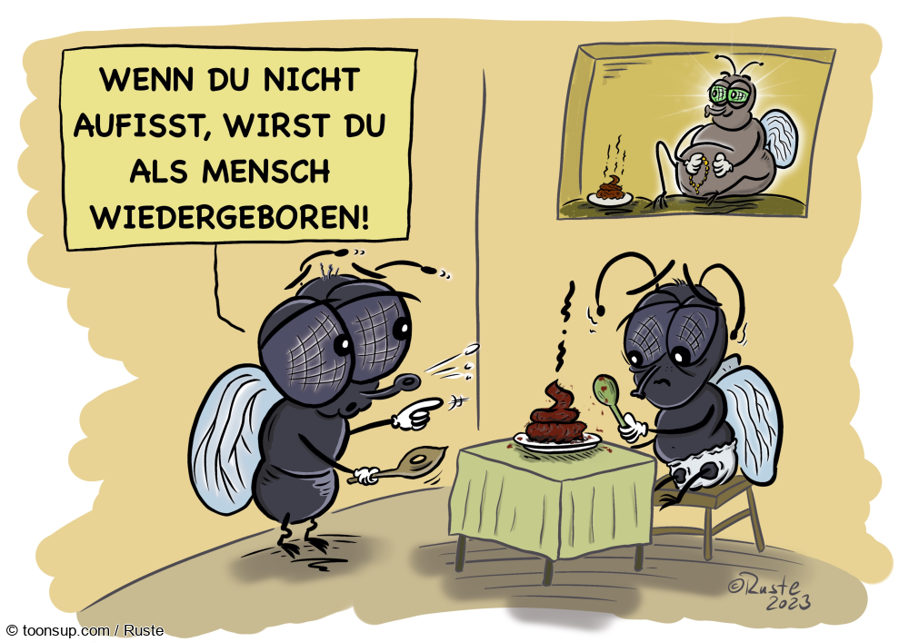 Cartoon: Scheiss Karma 1