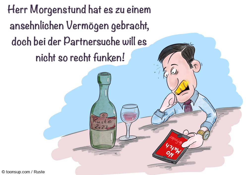 Cartoon: Morgenstund hat Gold im Mund 1