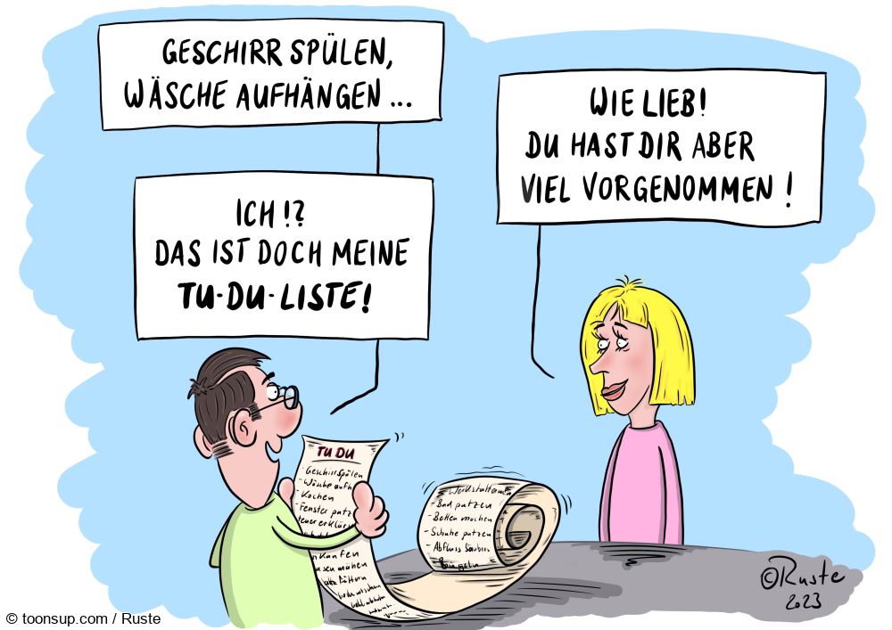 Cartoon: To Do Liste, oder so! 1