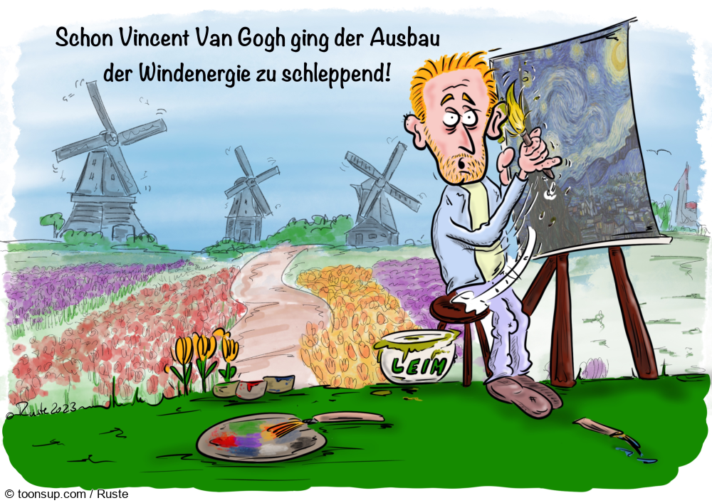 Cartoon: Leimwand 1