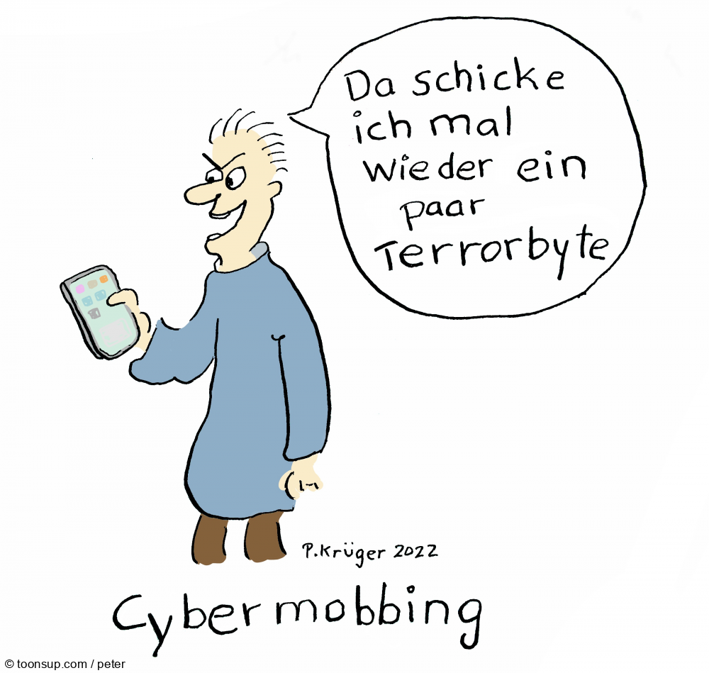 Cartoon: Cybermobbing 1