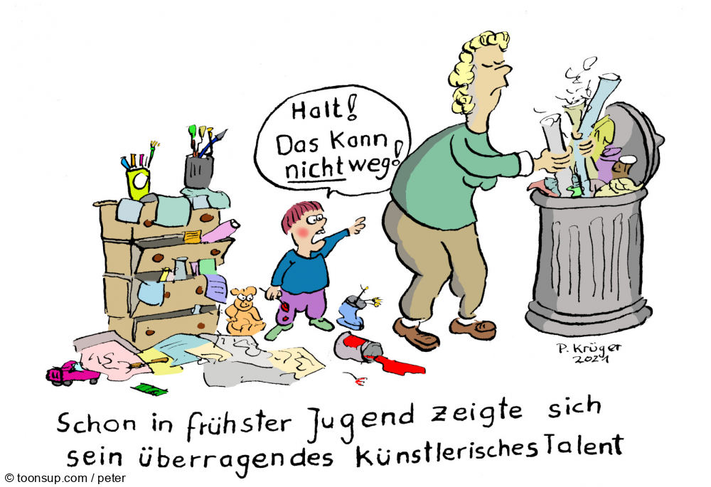 Cartoon: Künstlerisches Talent 1