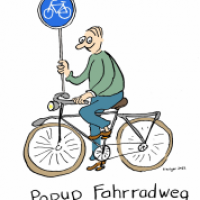 Popup Radweg