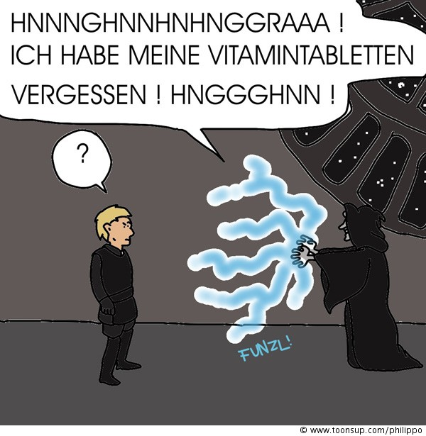 Cartoon: Palpatine's Todesstrahlen 1