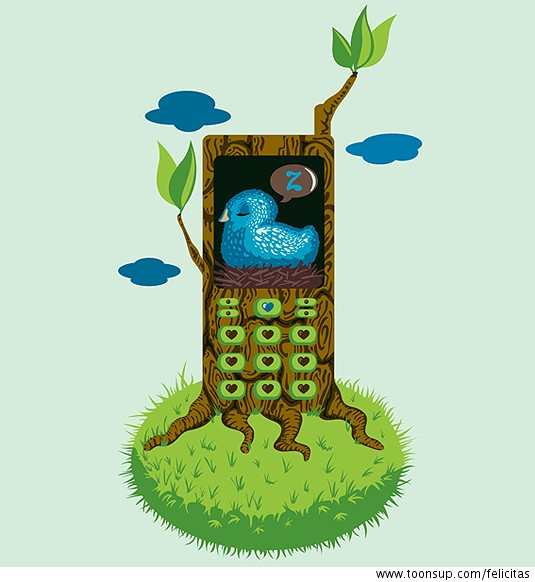 Illustration: sleeping bird 1