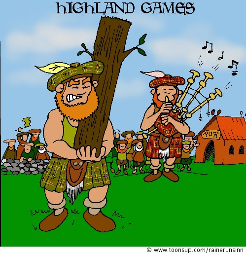 Cartoon: Scottish Games 1