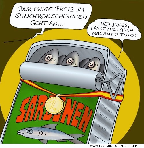 Cartoon: Synchromschwimmen 1