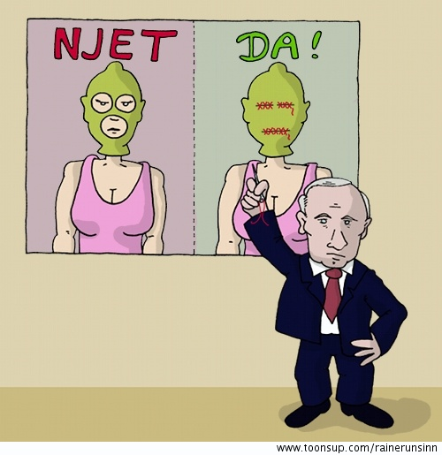 Cartoon: Pussy Riot 1