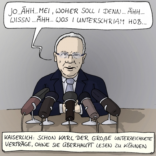 Cartoon: Der Kaiser spricht 1