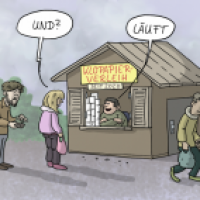 Die Krise als Chance : Klopapier