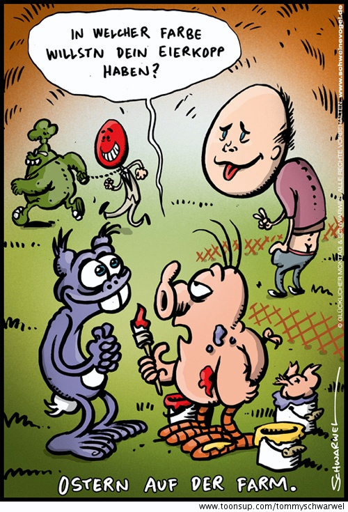 Cartoon: Schweinevogel Ostern 1