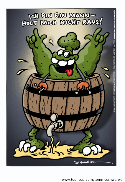 Cartoon: Schweinevogel Männertag 1