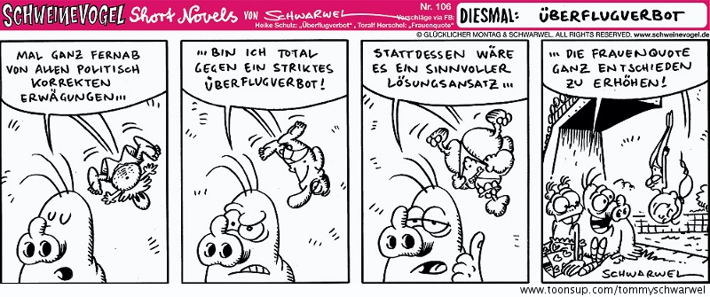 Comic: Schweinevogel Überflugverbot 1