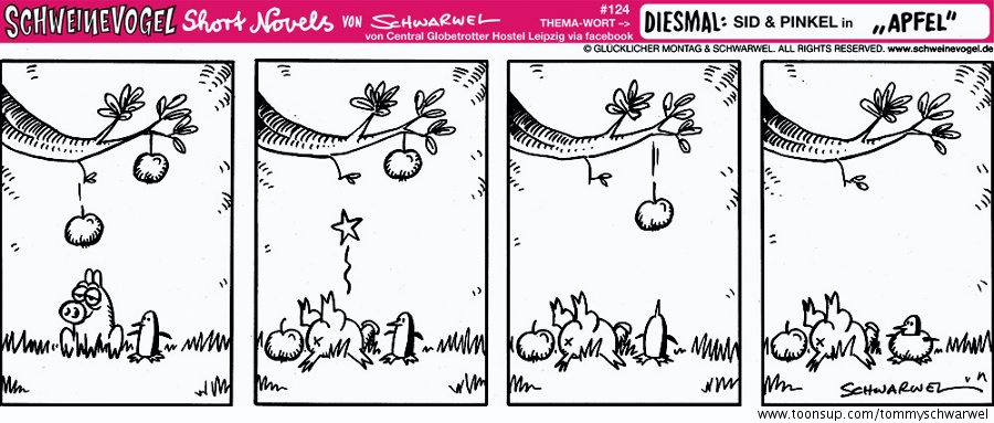 Comic: Schweinevogel Apfel 1