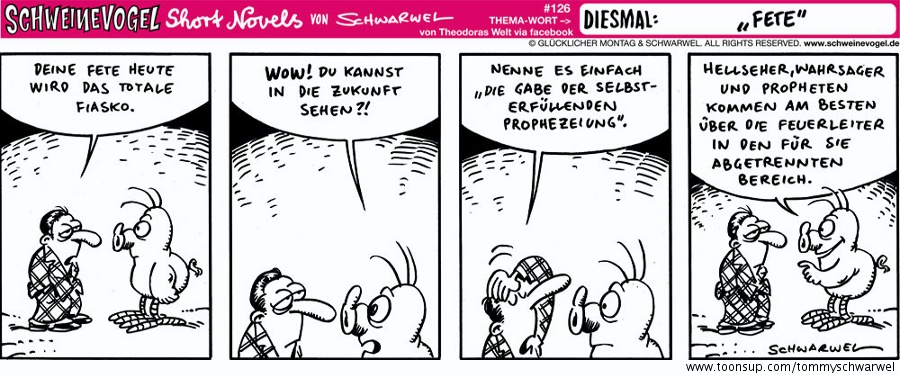 Comic: Schweinevogel Fete 1