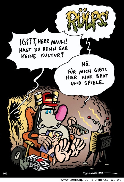 Cartoon: Herr Mauli Hochkultur2 1